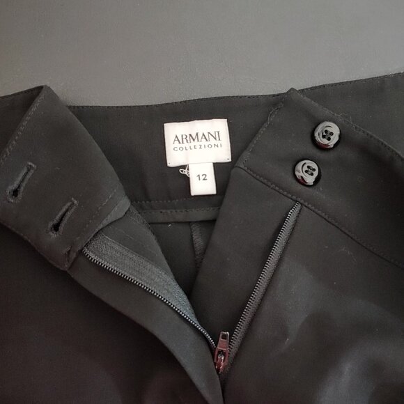 Armani Collezioni Black Trouser Pants - Picture 3 of 3
